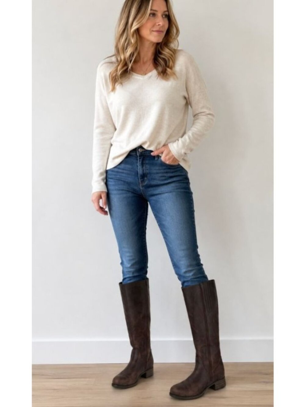 Clarks Clarks Marana Trudy Brown Leather Knee-High Boots US 10 Equestrian Rustic